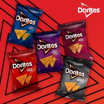 Doritos Nacho Cheese Chips - 40 Pack, 1 Ounce Each