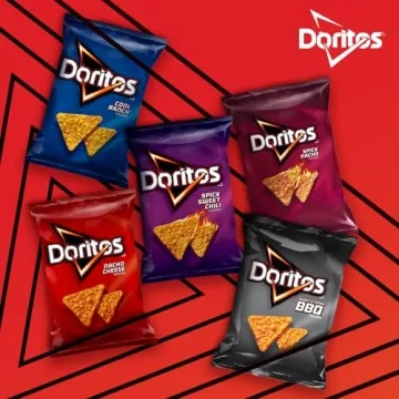 Doritos Nacho Cheese Chips - 40 Pack, 1 Ounce Each