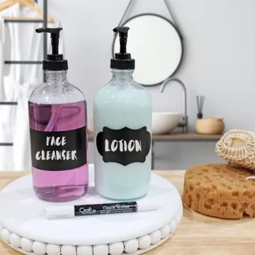 Elegant 16-Oz Glass Pump Dispensers for Every Home