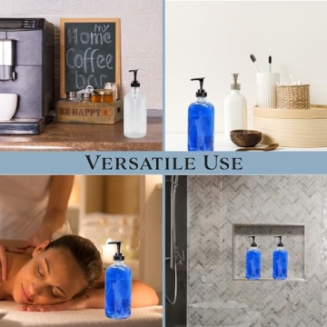 Elegant 16-Oz Glass Pump Dispensers for Every Home