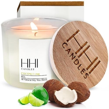 All-Natural Coconut Lime Soy Candle | Eco-Friendly & Long-Lasting | HHI Candles