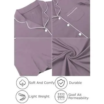 Leikar Nursing Pajamas - Elegant Sleepwear Set for Women