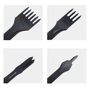 Durable Stainless Steel 4mm Leather Craft Hole Punch Tool Set