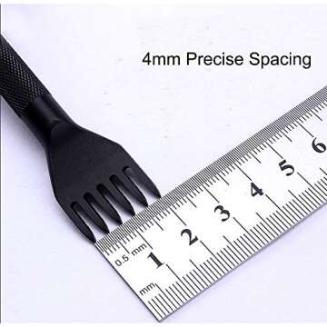 Durable Stainless Steel 4mm Leather Craft Hole Punch Tool Set