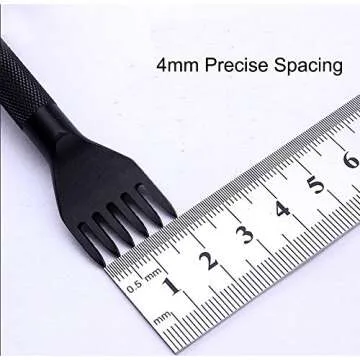 Durable Stainless Steel 4mm Leather Craft Hole Punch Tool Set