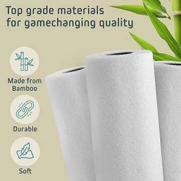 Ecolifestyle Reusable Bamboo Paper Towels - Eco-Friendly Cleaning Solution