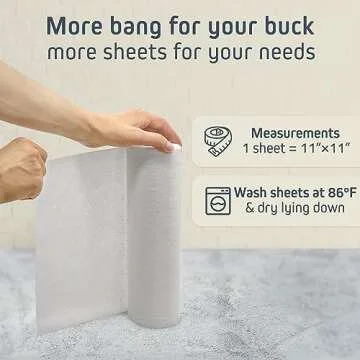 Ecolifestyle Reusable Bamboo Paper Towels - Eco-Friendly Cleaning Solution
