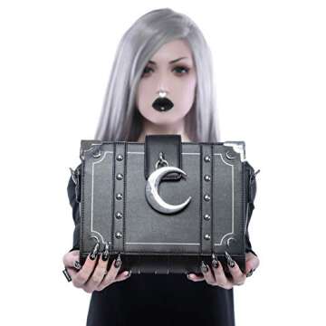 Killstar Myth Witch Crescent Moon Handbag for Gothic Styles