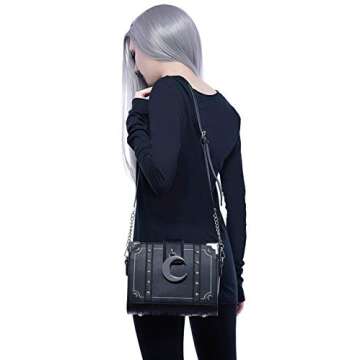 Killstar Myth Witch Crescent Moon Handbag for Gothic Styles
