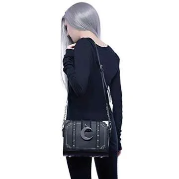 Killstar Myth Witch Crescent Moon Handbag for Gothic Styles