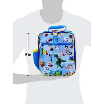 Disney Toy Story 4 Boy's Girl's Soft Insulated School Lunch Box (One Size, Blue)