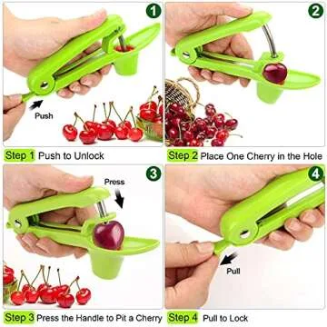 Cherry Pitter Tool for Easy Cherry Pie and Jam Making
