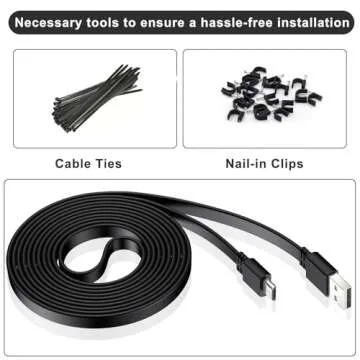 Itramax 30 FT Micro USB Power Cable - 2 Pack for Security Cameras