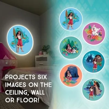 Moana Night Light Projector - Kids' LED Lamp