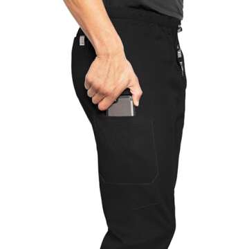 Med Couture Bowen Scrub Jogger Pants for Men - Perfect for Casual Wear and Active Lifestyles MC7777,...