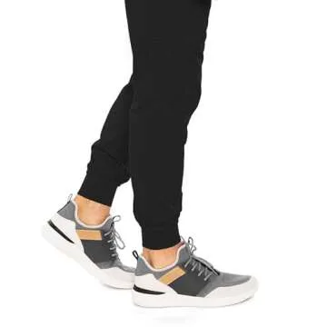 Med Couture Bowen Scrub Jogger Pants for Men - Perfect for Casual Wear and Active Lifestyles MC7777, Black, X-Large