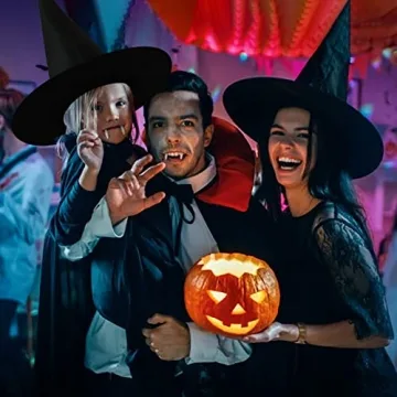 6 PCS Halloween Witch Hats for Costume & Decoration