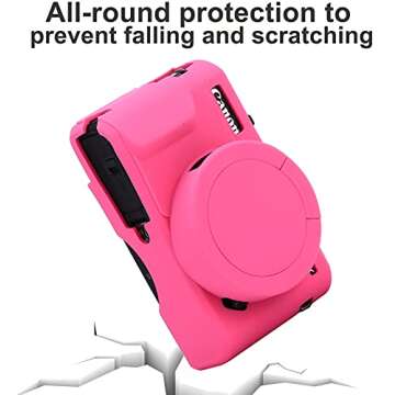G7X Mark II G7X Removable Lens Cover Silicone Cover Rubber Soft Camera Case Cover for Canon PowerSho...