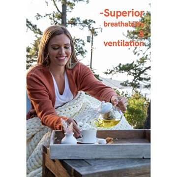 YnM Weighted Blanket, Handmade Chunky Yarn Knitted Design, Soft and Cozy, Temperature Regulating and Breathable, Machine Washable Throw for Sleep or Home Decor (Forest Green, 50x60 Inch, 10lbs)