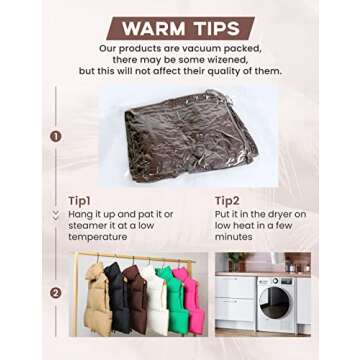 Yidarer Women's Full Zip Up Warm Crop Vest Sleeveless Puffer Vest Lightweight Padded Gilet(Khaki-M)