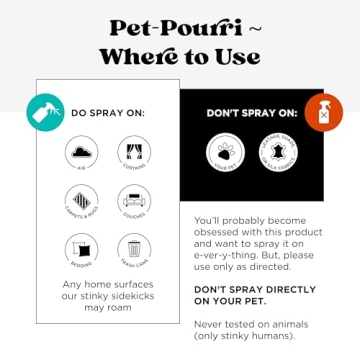 Pet-Pourri Odor Eliminator Spray for Pets, 16 Fl Oz