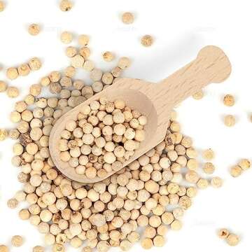 AUEAR, Mini Wooden Scoops Unpainted Kitchen Spoon for Candy Spices Parties Bath Salts Essential (20 Pack, Half Handle)