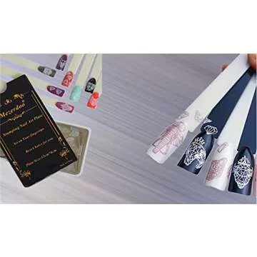 8Pcs Elephant Diamond Nail Stamping Plates Cartoon Animals Geometric Symbol Texture Lace Floral Nail Stamp Plate Ethnic Template Rectangle Nail Art Image Plate