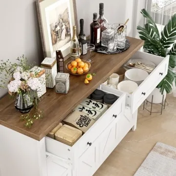 Stylish HOSTACK 55" Buffet Sideboard for Modern Spaces