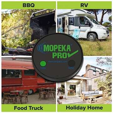 Mopeka Pro Check Universal Sensor - Wireless Propane Tank Gauge Sensor - BBQ and RV Must Have Accessories Indicate Outside Propane Tank Levels from Inside Your Camper - Oil, Gas, Diesel, Butane