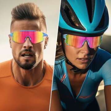 SPOTZRLXT Sports Sunglasses for Men Women UV400 Polarized