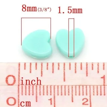 600 Heart Pastel Acrylic Beads - Vibrant Craft Supplies
