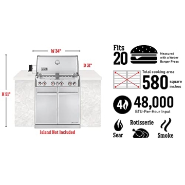 Weber Summit S-460 Built-In stainless steel Grill