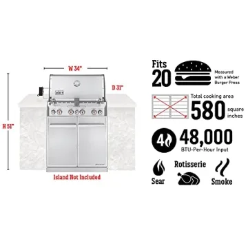 Weber Summit S-460 Built-In stainless steel Grill