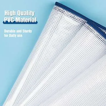 Mesh Zipper Pouch Bags, 36Pcs Zipper Pouches for Organizing, 8 Size 8 Color Waterproof Plastic Zipper Bag for Office School Supplies Game File Storage