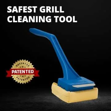 Grill Rescue BBQ Replaceable Scraper Cleaning Head, Bristle Free - Safe, Durable and Unique Scraper ...