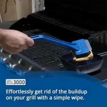 Grill Rescue BBQ Replaceable Scraper Cleaning Head, Bristle Free - Safe, Durable and Unique Scraper Tools for Cast Iron or Stainless-Steel Grates, Barbecue Cleaner (GB3000)