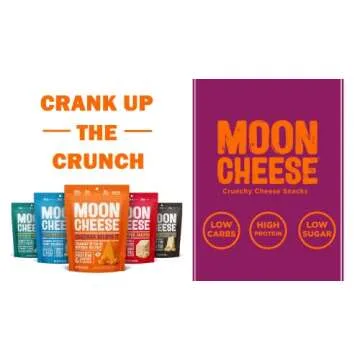 Moon Cheese Bites Bundle, Cheddar Believe It, White Chedda Black Peppa & Get Pepper Jacked, 2-Ounce, 3-Pack, Lunch or Snack