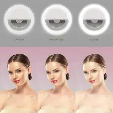 Portable Selfie Ring Light | Rechargeable 36 LED Clip-on Light