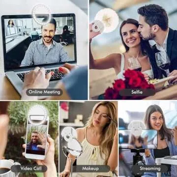 Portable Selfie Ring Light | Rechargeable 36 LED Clip-on Light