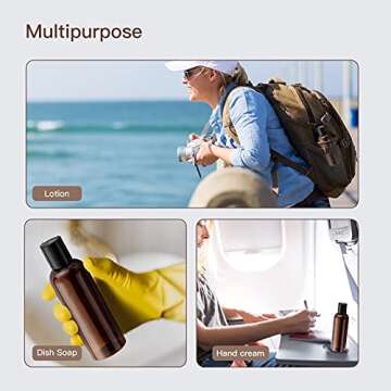 owlyee Travel Bottles 3.4 oz TSA Approved 5PCS