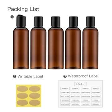 owlyee Travel Bottles 3.4 oz TSA Approved 5PCS