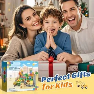 Magnetic Tiles Road Set for Creative City Building Fun