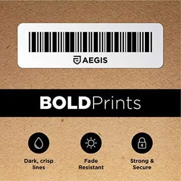 Aegis Adhesives - Compatible Direct Thermal Labels Replacement for DYMO 30346 (1/2" X 1-7/8") Library Barcode - Use with Labelwriter 450, 450 Turbo, 4XL Printers (12 Rolls)