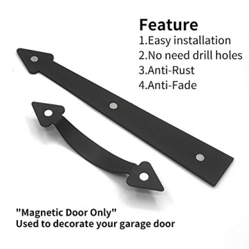 Skysen Magnetic Garage Door Decorative Hardware Kit