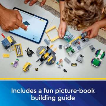 LEGO DC Batman: The Batcave with Batman, Batgirl & The Joker, Fun Super Hero Toy, Gift for Kids Ages 4 and Up with Batman Action Figures, 76272