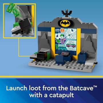 LEGO DC Batman: The Batcave with Batman, Batgirl & The Joker, Fun Super Hero Toy, Gift for Kids Ages 4 and Up with Batman Action Figures, 76272
