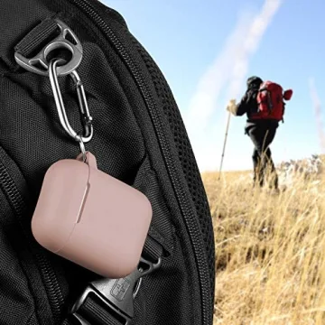 R-fun AirPods Case Cover - Soft Silicone with Keychain