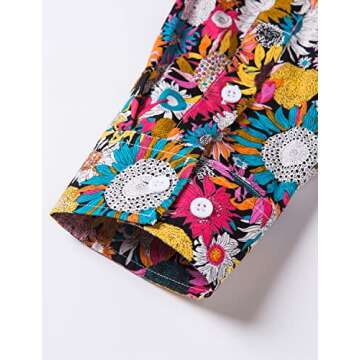 Vintage Floral Dress Shirt for Men - Stylish 70s Look