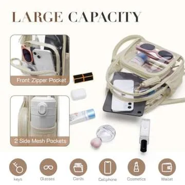 Missnine Clear Backpack - Stylish PVC Stadium Approved Bag