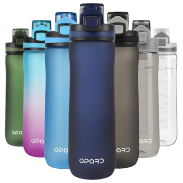 Opard Peak Water Bottle 20 Oz BPA Free Tritan Plastic Leak Proof Flip Top for School Kids Sports Gym...